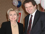 Hillary Clinton visiting with Dale Murphy